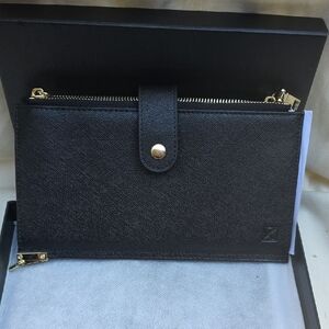 Khyul RFID blocking Black Clutch Wristlet